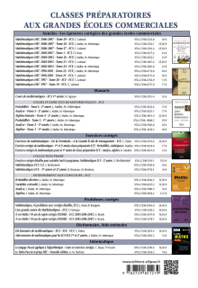 Mathématiques HEC 2008-2009 - Tome 30 (option économique)