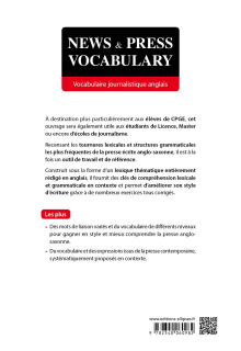 News and press vocabulary. Vocabulaire journalistique anglais [B2-C1]