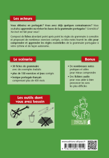 Les bases de la grammaire portugaise en 50 fiches avec exercices corrigés. A1-A2
