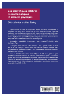 Les scientifiques célèbres en mathématiques et sciences physiques - D'Archimède à Alan Turing