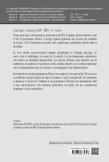 BTS OPTIQUE - Optique géométrique et physique. Préparation du BTS opticien-lunetier. Cours et 154 exercices et problèmes corrigés (Niveau A)