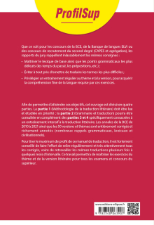 Manuel de traduction - Anglais > français > anglais - Thèmes et versions littéraires