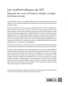 Les mathématiques de l’IUT - Rappels de cours et travaux dirigés corrigés, Première année - 2e édition