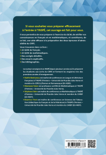 Réussir son entrée en master MEEF. QCM Français et Mathématiques