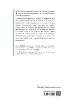 Exercices corrigés de méthodes de sondage