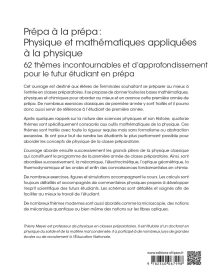 Prépa à la prépa : Physique et mathématiques appliquées à la physique - 62 thèmes incontournables et d’approfondissement pour le futur étudiant en prépa
