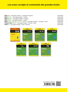 Oraux corrigés et commentés de physique-chimie PSI-PSI* - X, ENS, CentraleSupélec, Mines-Ponts, CCINP