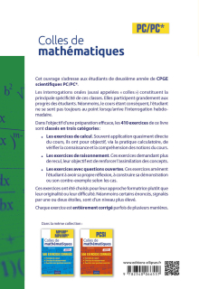 Colles de Mathématiques - PC/PC* - Programme 2022 - 2e édition