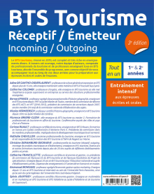 BTS Tourisme. Réceptif / Émetteur. Incoming / Outgoing - 3e édition