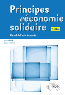 Principes d'économie solidaire - 2e édition