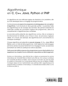 Algorithmique en C, C++, Java, Python et PHP - 2e édition