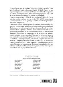 L’Empire colonial français en Afrique : Métropole et colonies, sociétés coloniales, de la conférence de Berlin (1884-1885) aux Accords d’Évian de 1962