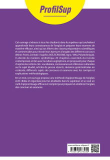 Ace your test! - 20 chapitres clés (prêts à l'emploi) pour préparer l'anglais des concours