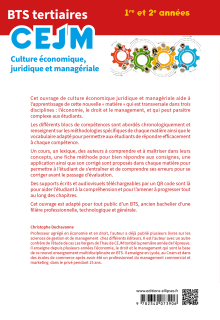 BTS tertiaires - CEJM - Culture économique, juridique et managériale - En fiches et entraînements