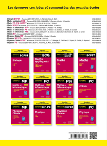 Chimie. Concours vétérinaire voie B. Annales corrigées et commentées 2017/2018/2019/2020/2021/2022