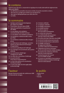 Fiches des Modes alternatifs de règlement des différends - M.A.R.D.