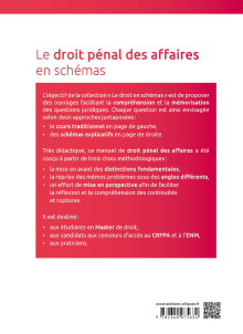 Le droit pénal des affaires en schémas - À jour au 1er septembre 2022 - 2e édition