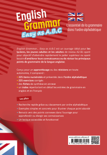 English Grammar. Easy as A.B.C - L’essentiel de la grammaire dans l’ordre alphabétique A2-B1