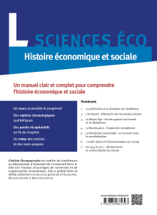 Histoire économique et sociale. De la préhistoire à 1975. Licence Sciences éco