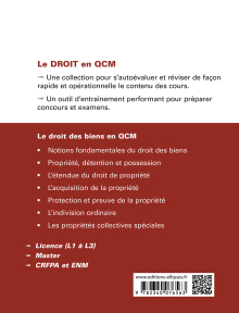 Le droit des biens en QCM - À jour au 30 septembre 2022 - 3e édition