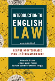 Introduction to English Law - Le livre incontournable pour les étudiants en Droit