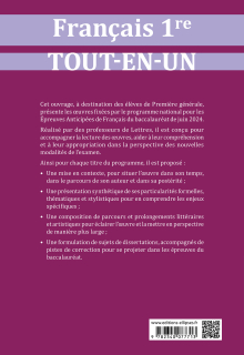 Français. Première. Tout-en-un sur les oeuvres au programme du bac - Session 2023-2024 - édition 2023-2024
