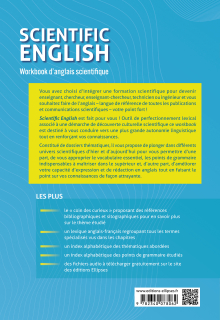 Scientific English. Workbook d'anglais scientifique B1-B2 - Parcours thématique pour perfectionner sa maîtrise de l'anglais et ses connaissances en culture scientifique (avec fichiers audio)