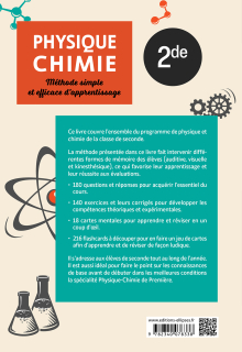 Physique-chimie - Seconde - Méthode simple et efficace d'apprentissage - Questions-réponses, exercices et corrigés, cartes mentales et flashcards