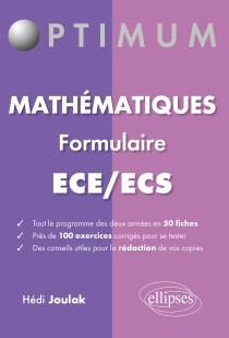 Les mathématiques en prépa HEC en fiches - ECE et ECS