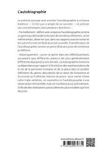 L’autobiographie