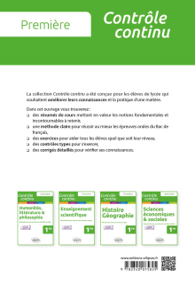 Français. Première. Epreuves orales du Bac.