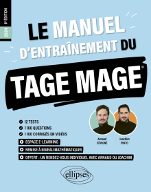 Le Manuel d’Entraînement du TAGE MAGE - 12 tests blancs + 1100 questions + 1100 vidéos - 8e édition - édition 2024