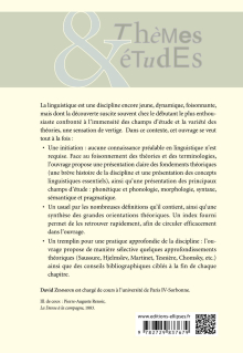 Initiation à la linguistique. Nouvelle édition