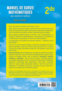 Manuel de survie mathématiques pour parents et lycéens - Seconde - Passe la seconde !