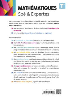 Mathématiques (Spé et Expertes) - Terminale - Approfondissements pour le supérieur