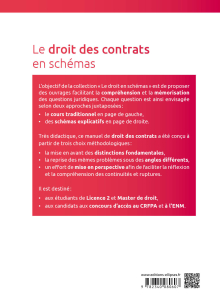 Le droit des contrats en schémas - 4e édition