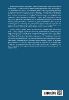 Agrégation anglais 2024. T. S. Eliot. Collected Poems 1909-1962