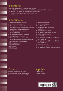 Fiches de Droit bancaire - 4e édition