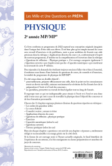 Les 1001 questions de la physique en prépa - 2e année MP/MP* - 4e édition