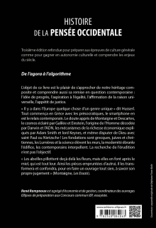 Histoire de la pensée occidentale. 3e édition revue et enrichie - De l'agora à l'algorithme - 3e édition