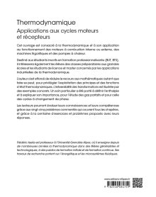 Thermodynamique - Applications aux cycles moteurs et récepteurs - Cours, exercices et problèmes commentés