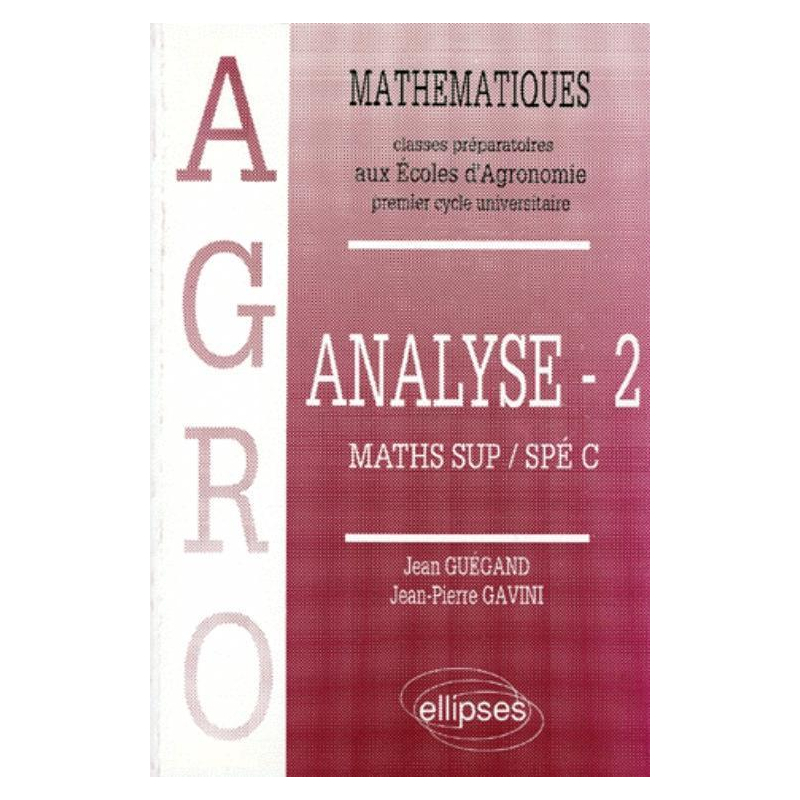 Mathématiques Agro Cours Analyse – 2