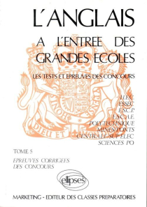 Anglais tome 5 épreuves corrigées 73/77  (L')