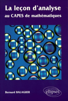 leçon d'analyse au CAPES de  mathématiques (La)