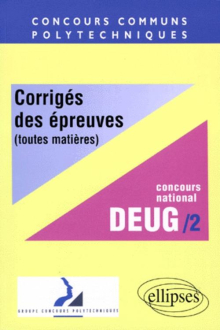 Mathématiques - Filières concours national DEUG / 2
