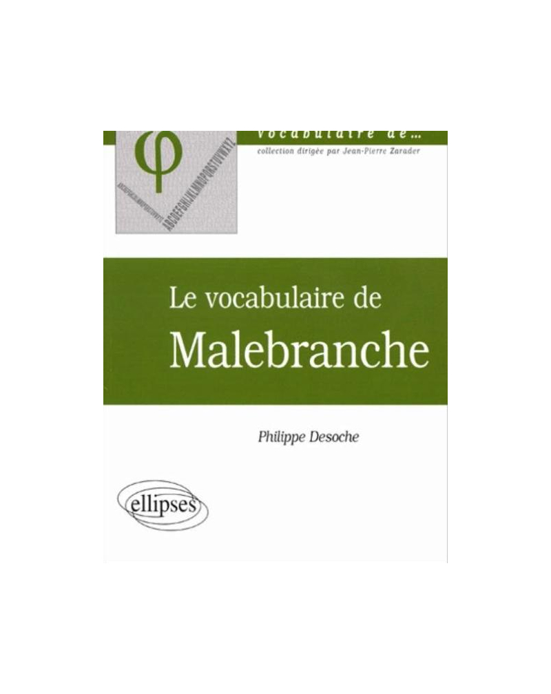 vocabulaire de Malebranche (Le)