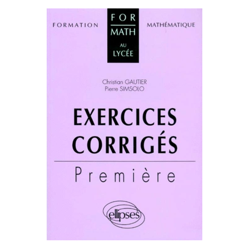 Exercices corrigés - Première