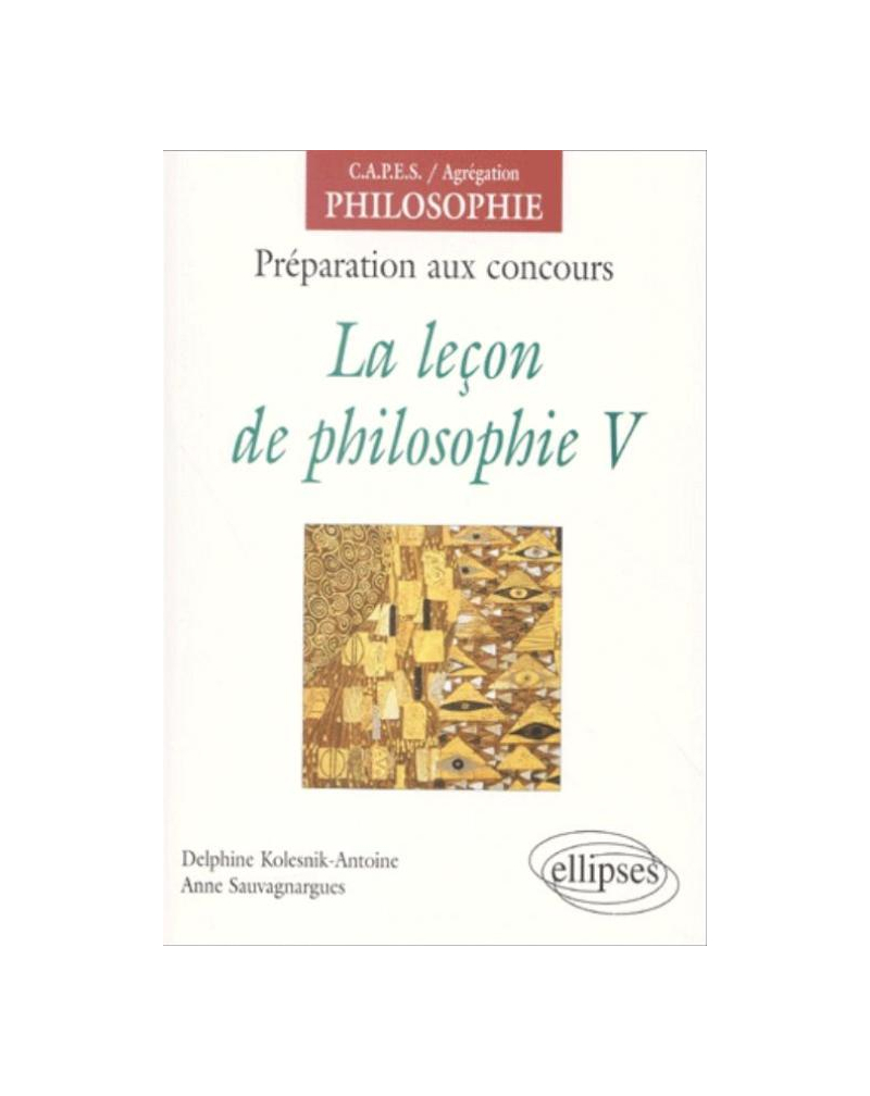 La leçon de philosophie, V