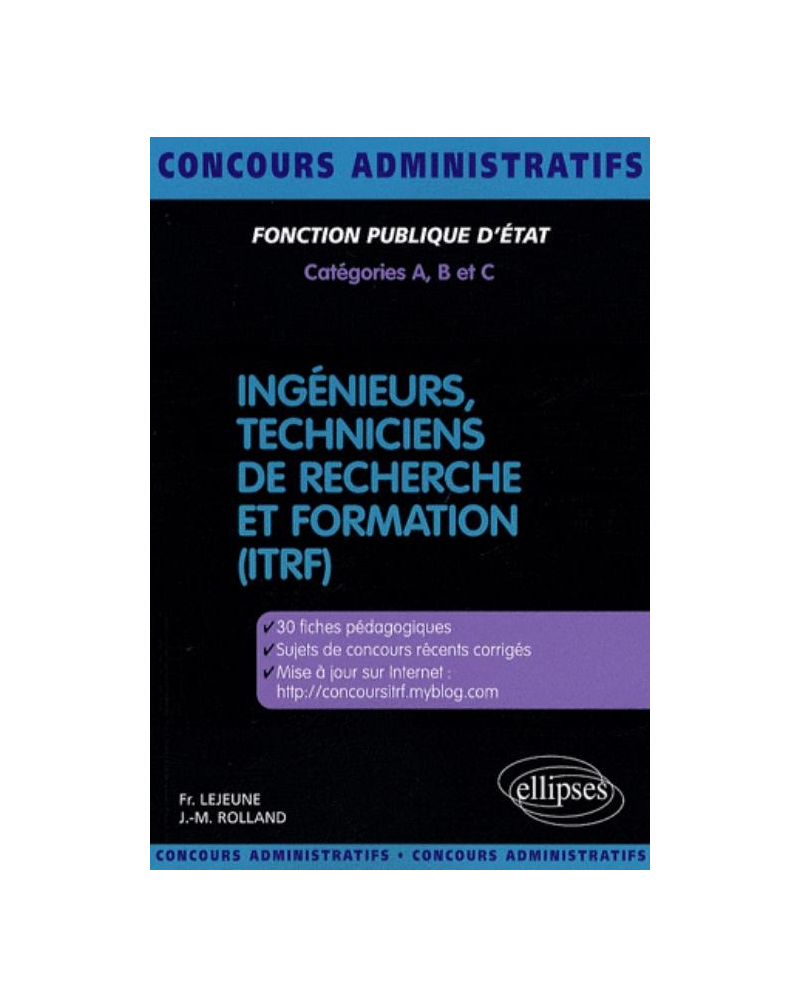 Ingénieurs, techniciens de recherche et formation (ITRF)