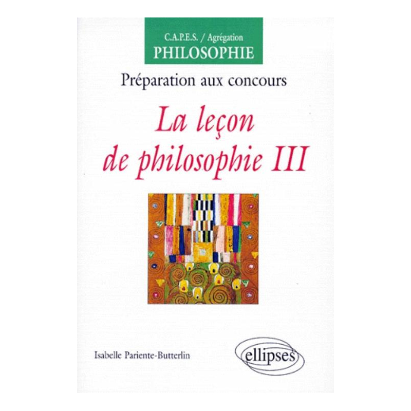 La leçon de philosophie, III